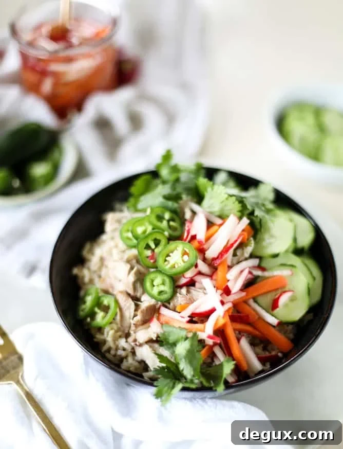 Slow Cooker Banh Mi Rice Bowls Recipe for Flavor-Packed Weeknight Meals 4 slow cooker banh mi rice bowls I howsweeteats.com