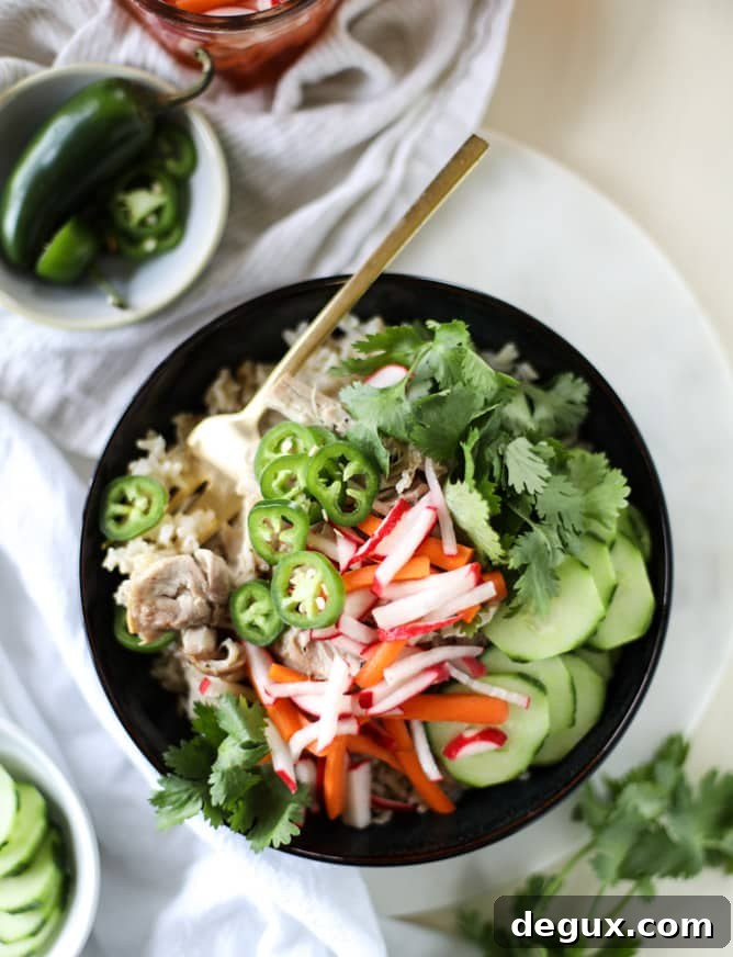 Slow Cooker Banh Mi Rice Bowls Recipe for Flavor-Packed Weeknight Meals 8 slow cooker banh mi rice bowls I howsweeteats.com