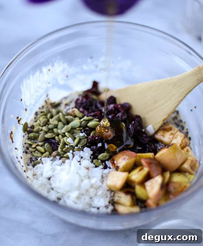 Overnight Autumn Quinoa Breakfast with Warm Spices 5 overnight autumn breakfast quinoa I howsweeteats.com