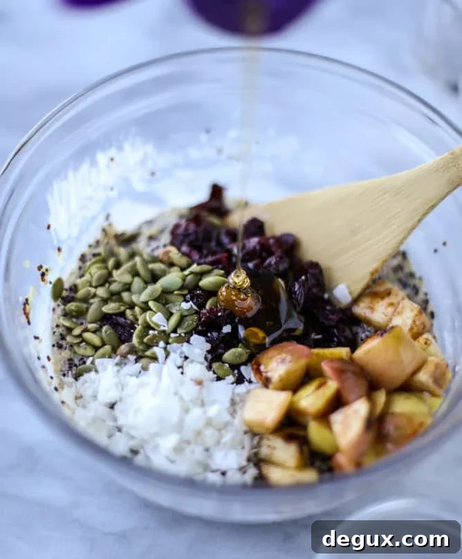 overnight autumn breakfast quinoa I howsweeteats.com