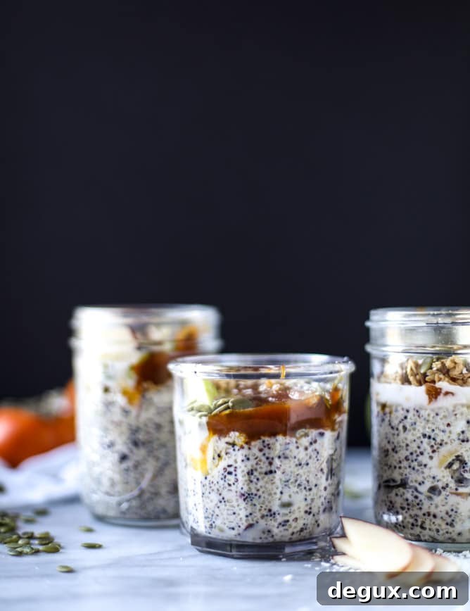 Overnight Autumn Quinoa Breakfast with Warm Spices 7 overnight autumn breakfast quinoa I howsweeteats.com