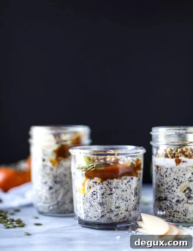 overnight autumn breakfast quinoa I howsweeteats.com