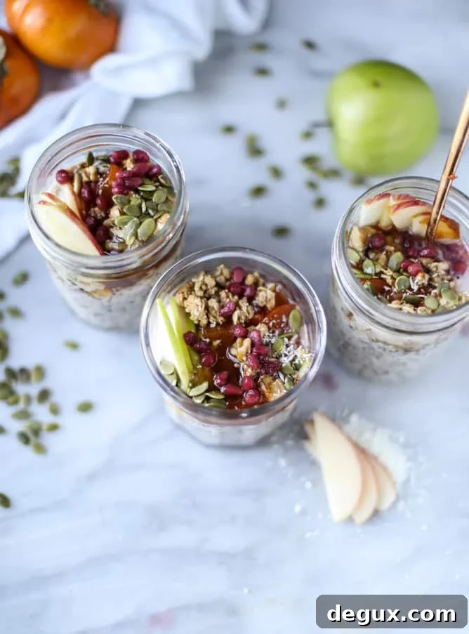 overnight autumn breakfast quinoa I howsweeteats.com