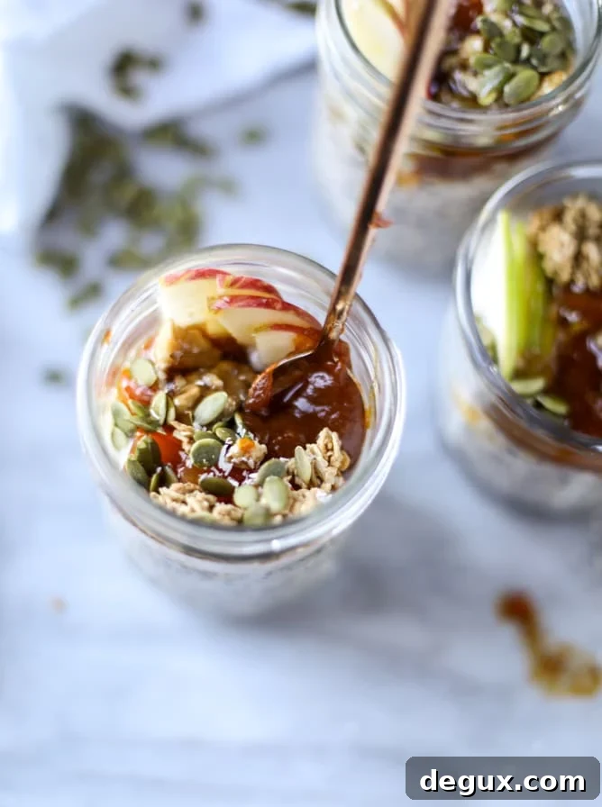 overnight autumn breakfast quinoa I howsweeteats.com