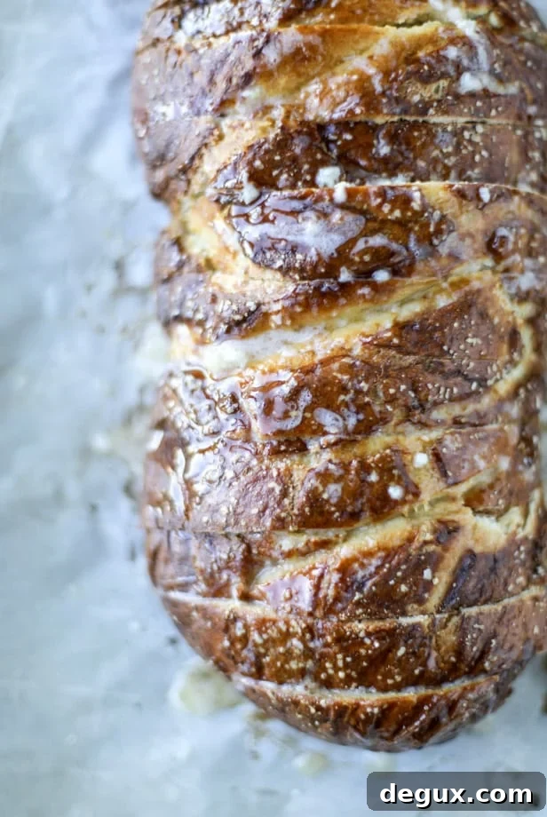 beer cheese soft pretzel garlic bread I howsweeteats.com