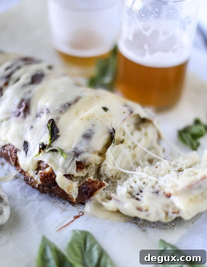 beer cheese soft pretzel garlic bread I howsweeteats.com