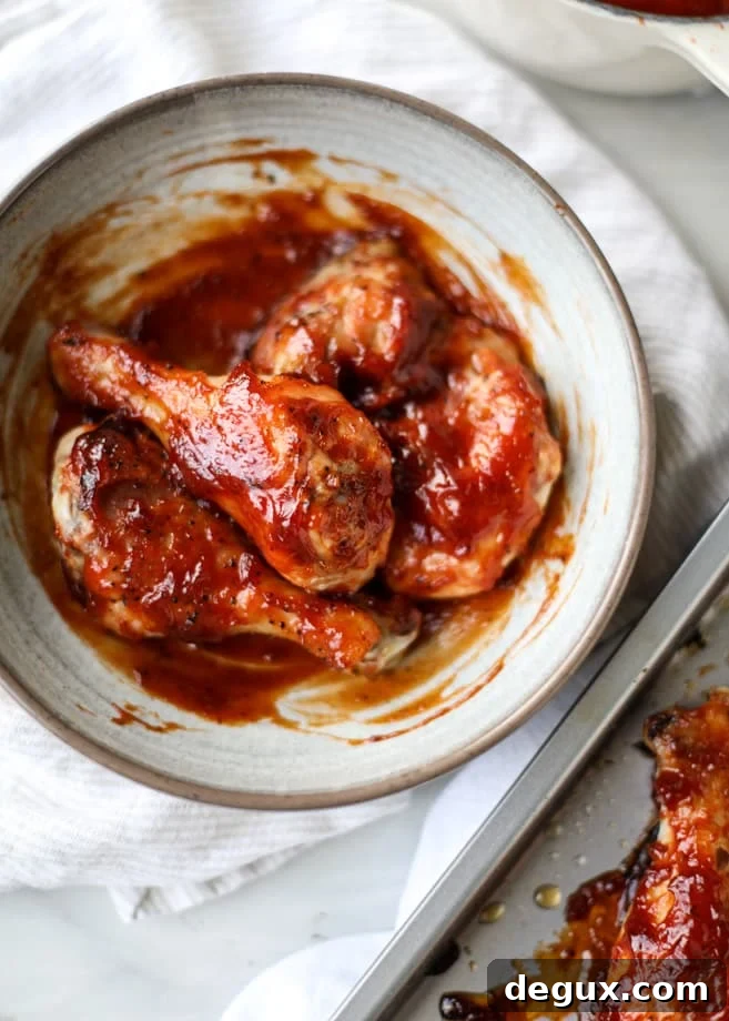 Sticky Apple Cider BBQ Chicken Recipe with Caramelized Glaze 6 apple cider BBQ chicken I howsweeteats.com