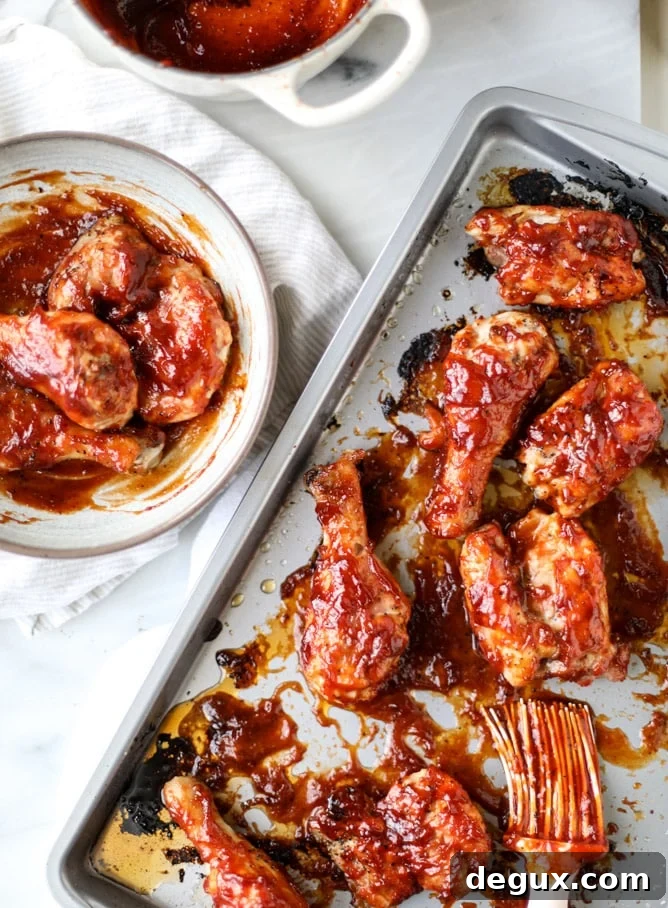 Sticky Apple Cider BBQ Chicken Recipe with Caramelized Glaze 8 apple cider BBQ chicken I howsweeteats.com