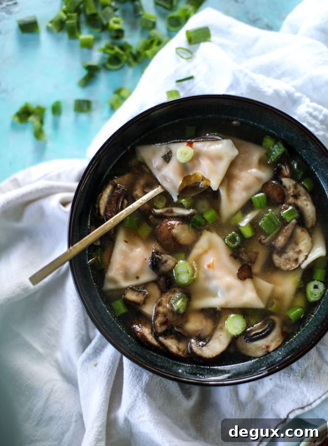 butternut squash wonton soup I howsweeteats.com