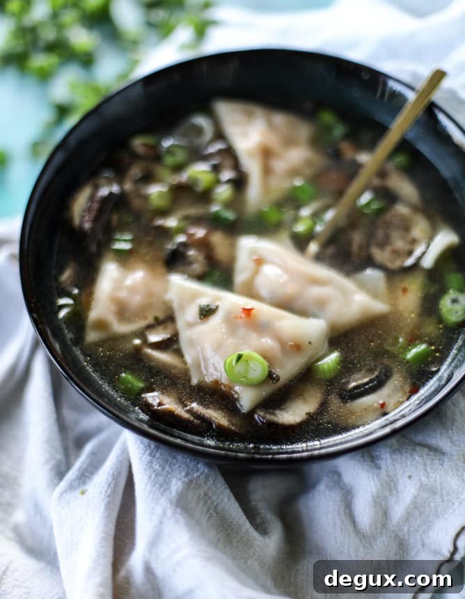 butternut squash wonton soup I howsweeteats.com