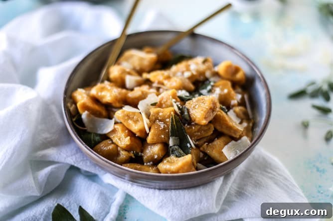 pumpkin ricotta gnocchi with vanilla brown butter