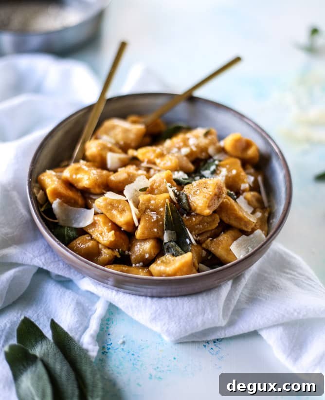 pumpkin ricotta gnocchi with vanilla brown butter