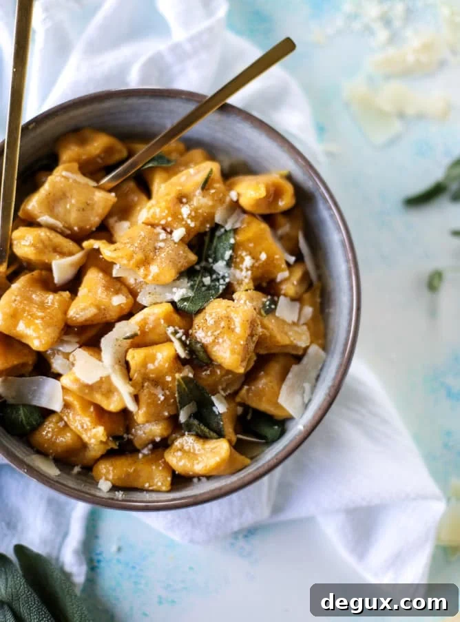 pumpkin ricotta gnocchi with vanilla brown butter