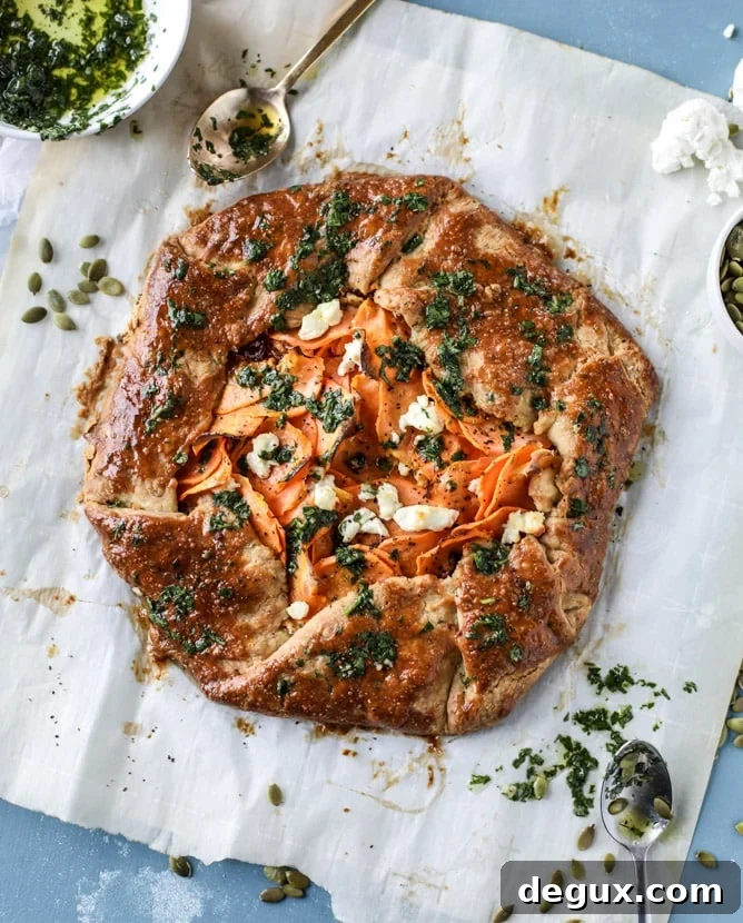 sweet potato galette with caramelized shallots I howsweeteats.com