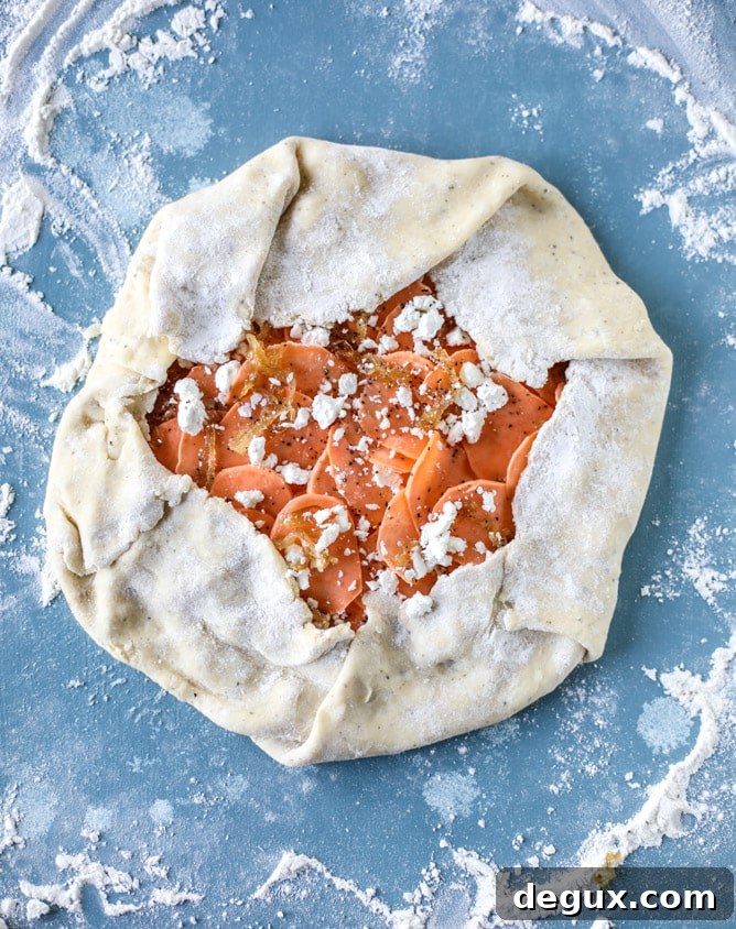 sweet potato galette with caramelized shallots I howsweeteats.com