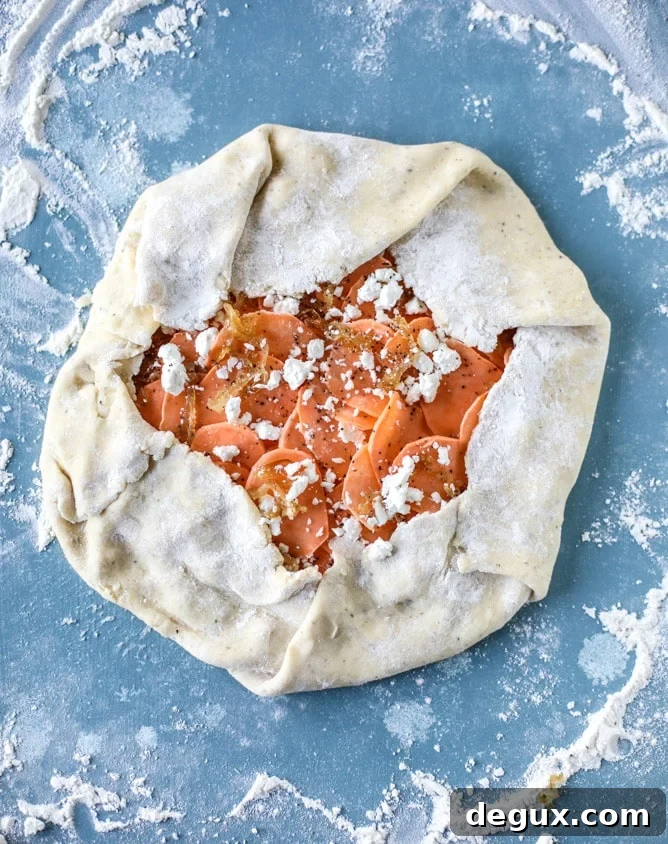 sweet potato galette with caramelized shallots I howsweeteats.com