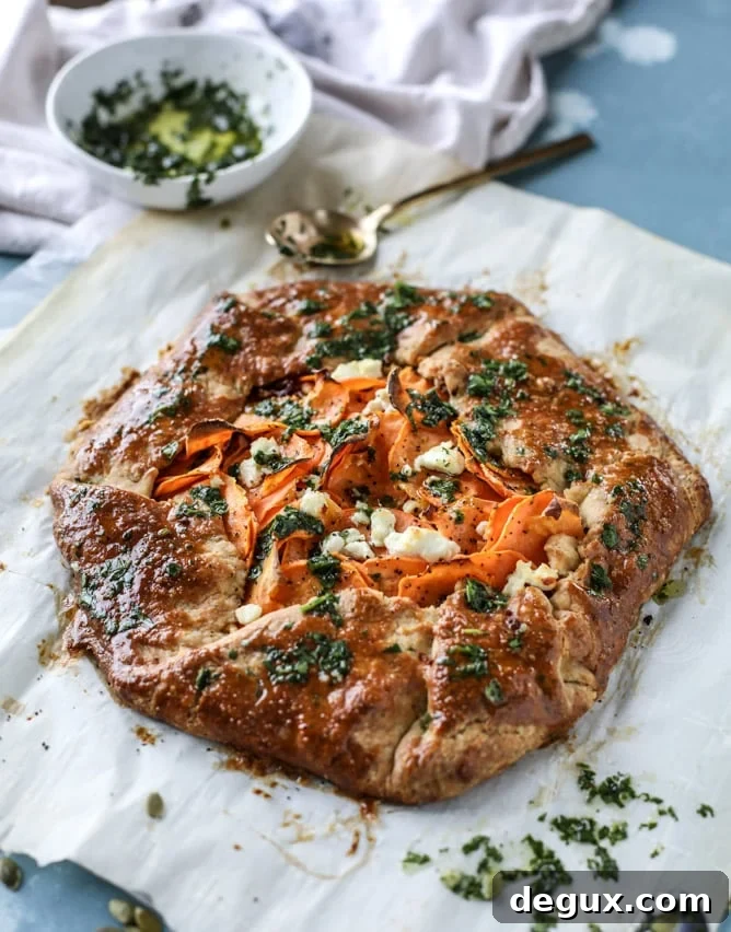 sweet potato galette with caramelized shallots I howsweeteats.com