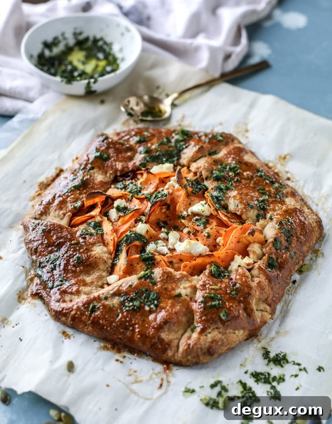 sweet potato galette with caramelized shallots I howsweeteats.com
