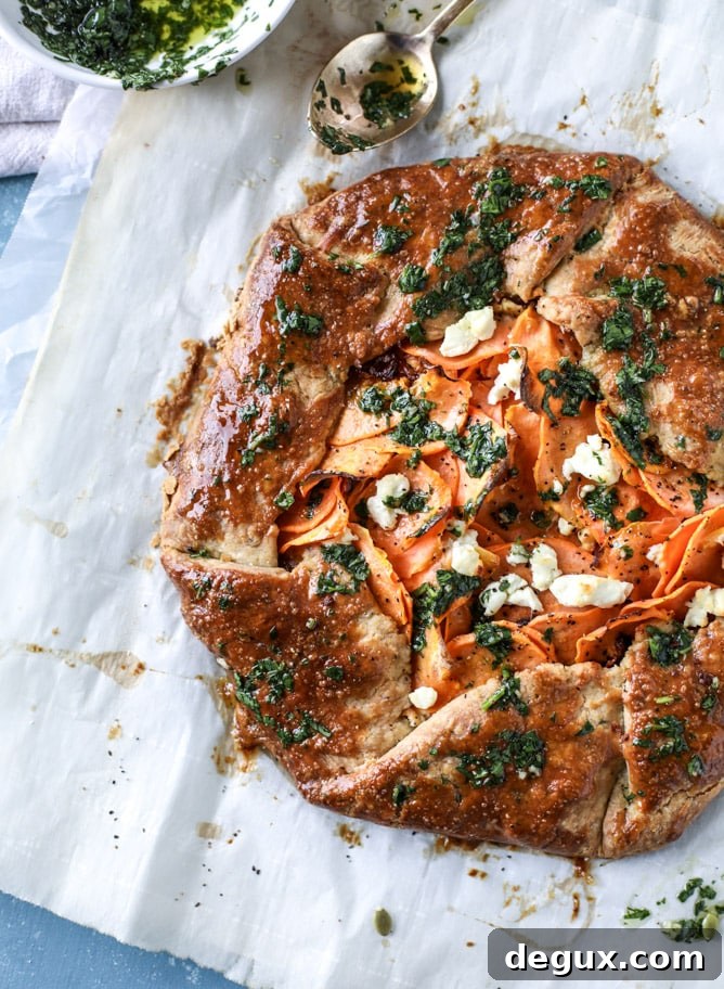 sweet potato galette with caramelized shallots I howsweeteats.com