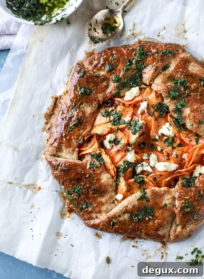 sweet potato galette with caramelized shallots I howsweeteats.com