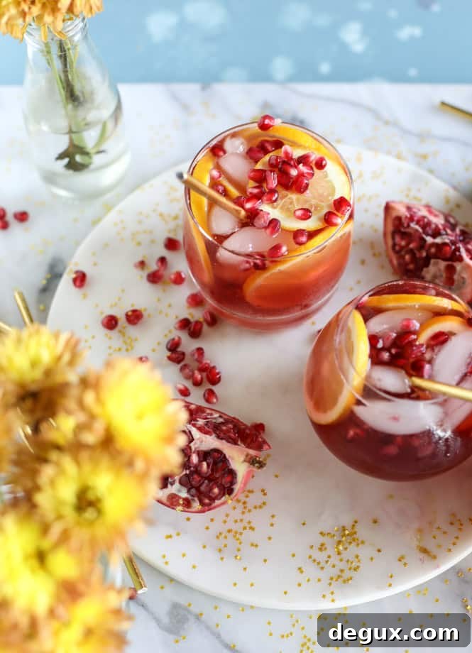 pomegranate orange punch I howsweeteats.com 