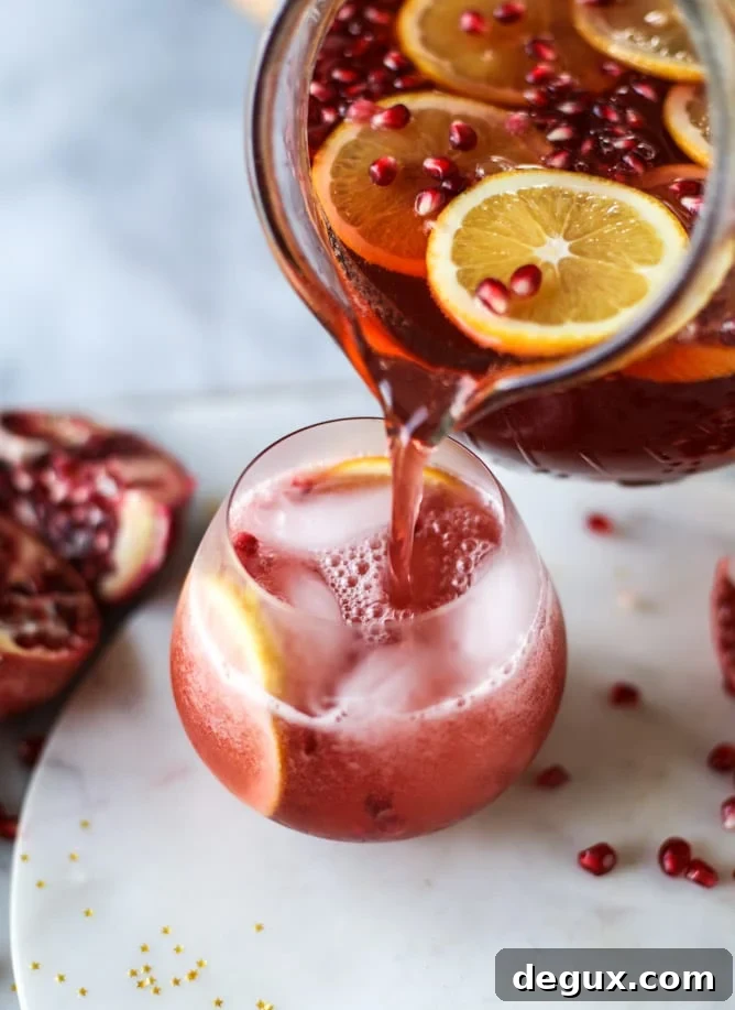 pomegranate orange punch I howsweeteats.com 