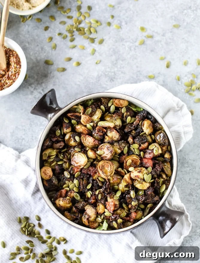 mustard roasted brussels sprouts I howsweeteats.com 