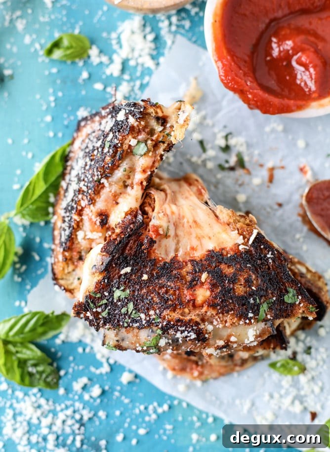 eggplant parmesan grilled cheese I howsweeteats.com 