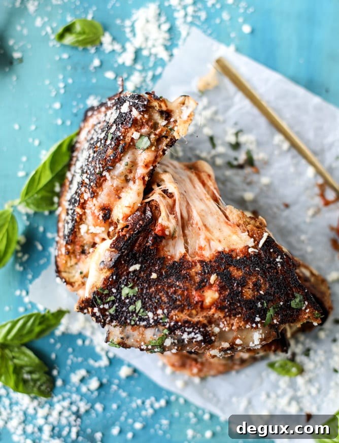 eggplant parmesan grilled cheese I howsweeteats.com 
