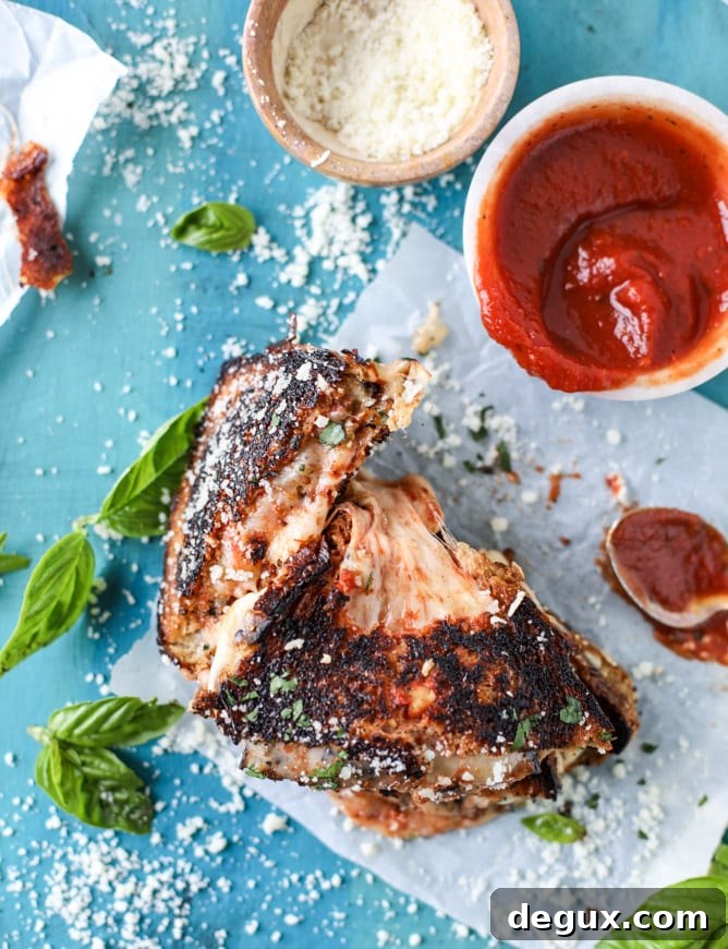 eggplant parmesan grilled cheese I howsweeteats.com 