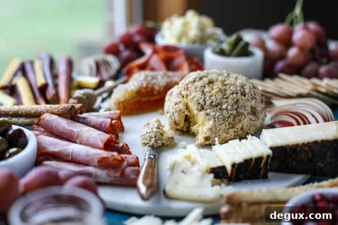 Butternut Squash Cheeseball with Festive Holiday Cheese Board Guide 6 butternut squash cheeseball and a thanksgiving cheese board I howsweeteats.com