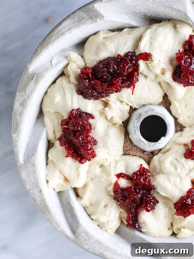 leftover cranberry sauce greek yogurt coffee cake I howsweeteats.com