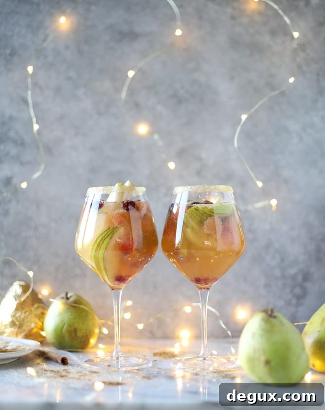 pear sangria I howsweeteats.com 