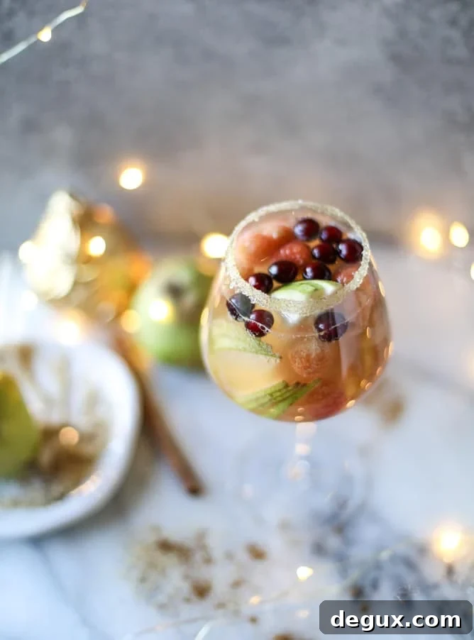 pear sangria I howsweeteats.com 