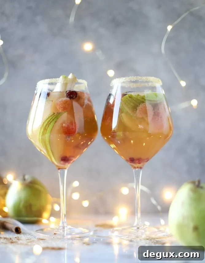 pear sangria I howsweeteats.com 