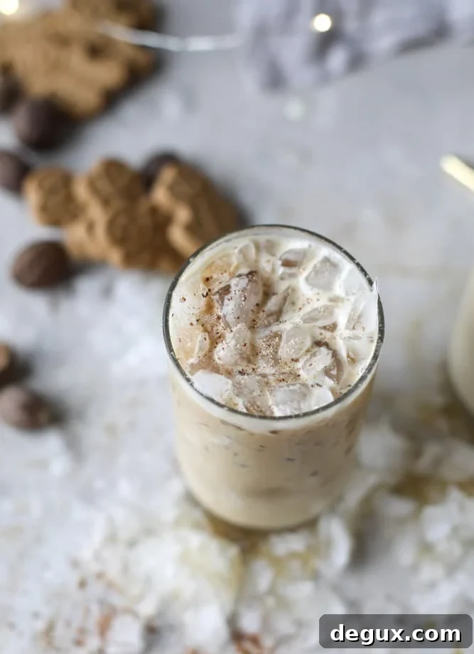 iced eggnog lattes I howsweeteats.com 