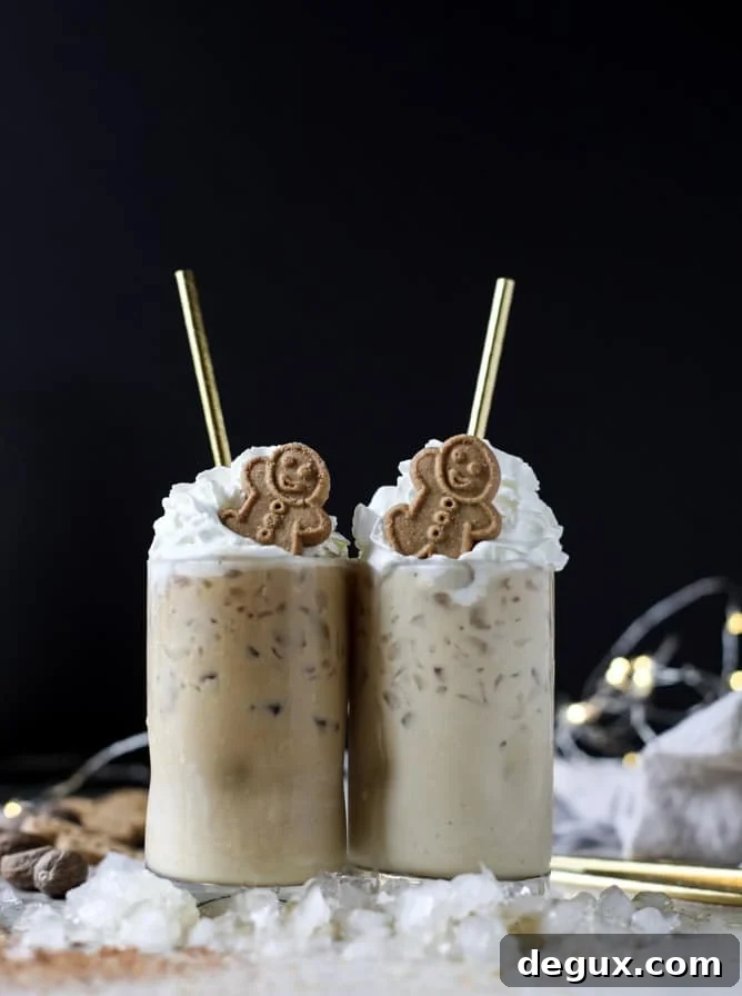 iced eggnog lattes I howsweeteats.com 