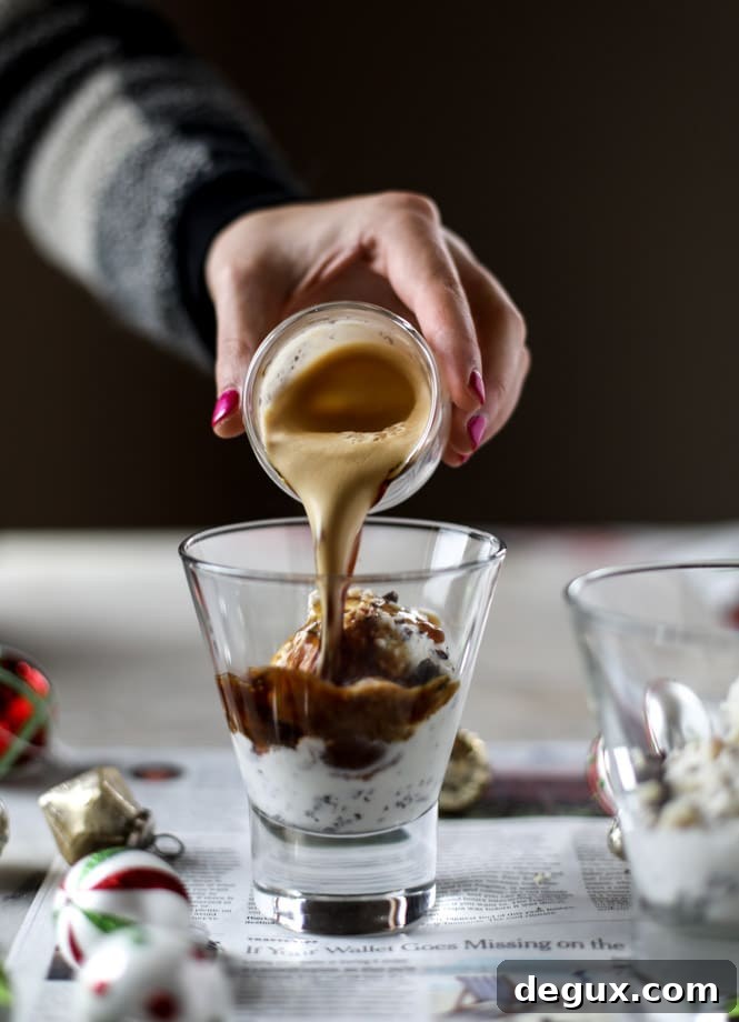 how to make peppermint affogato (video!) I howsweeteats.com 