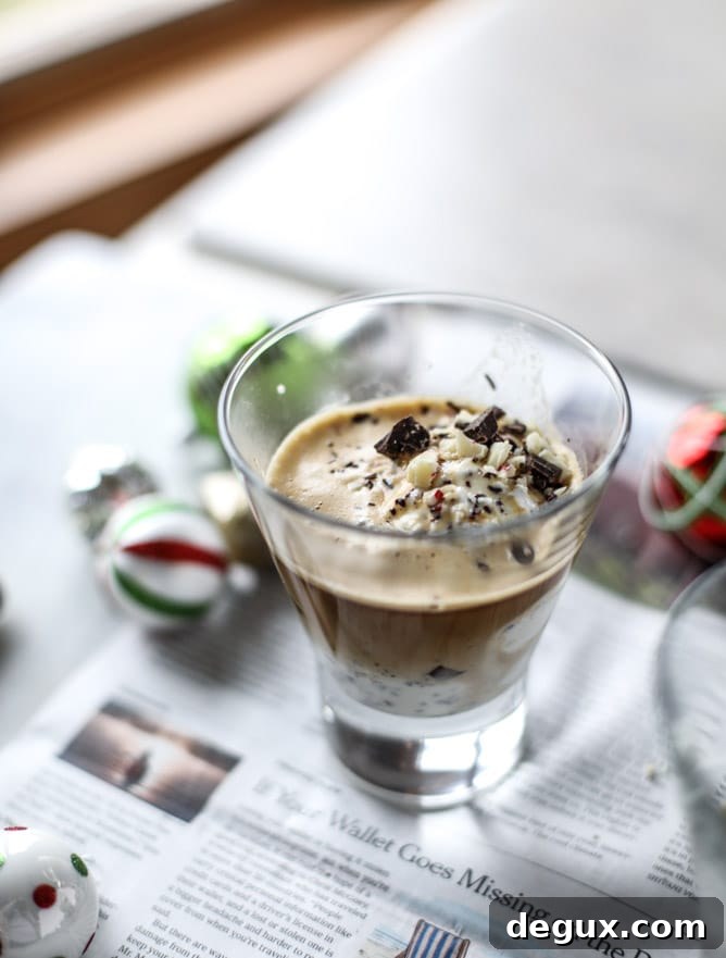how to make peppermint affogato (video!) I howsweeteats.com 
