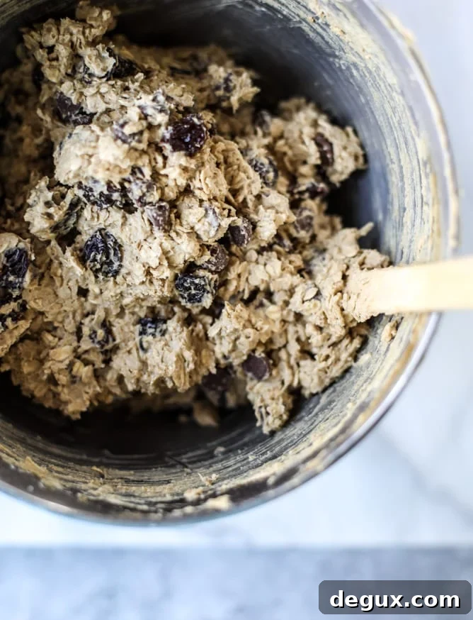 bourbon soaked cherry oatmeal chocolate chip cookies I howsweeteats.com 