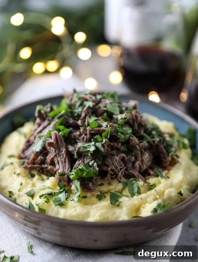 Slow-Cooked Cabernet Beef Short Ribs with Mascarpone Polenta 2 slow cooker cabernet beef short ribs with mascarpone polenta