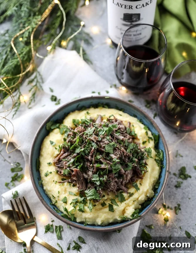 Slow-Cooked Cabernet Beef Short Ribs with Mascarpone Polenta 6 slow cooker cabernet beef short ribs with mascarpone polenta