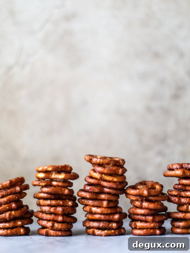 smoky vanilla bourbon pretzels I howsweeteats.com 