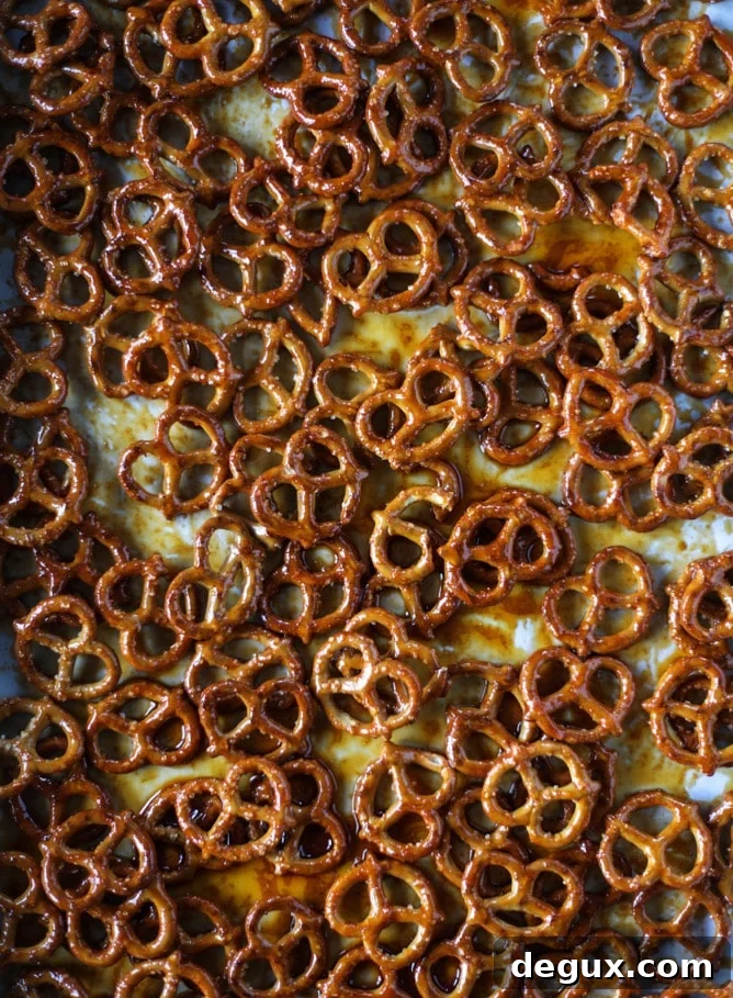 smoky vanilla bourbon pretzels I howsweeteats.com 