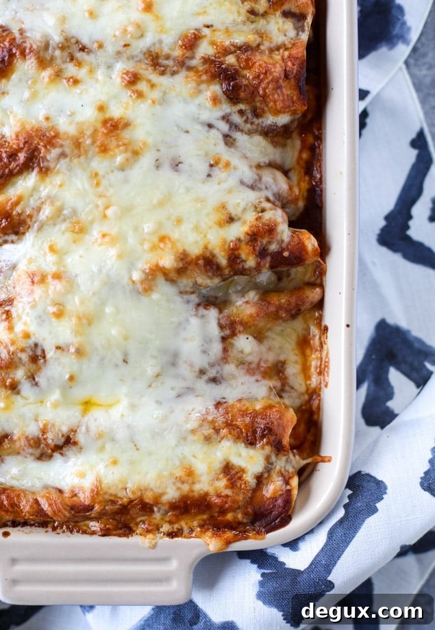 Smoky Enchilada Sauce in 10 Minutes with Cheesy Pork Enchiladas 4 cheesy pork enchiladas with 10 minutes smoky enchilada sauce I howsweeteats.com