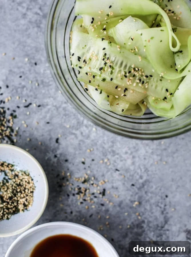sesame cucumber ribbon avocado toast I howsweeteats.com 