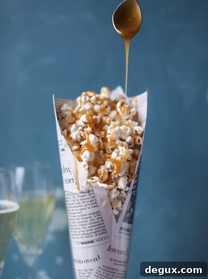 champagne caramel popcorn & bacon truffle parmesan popcorn recipe I howsweeteats.com 