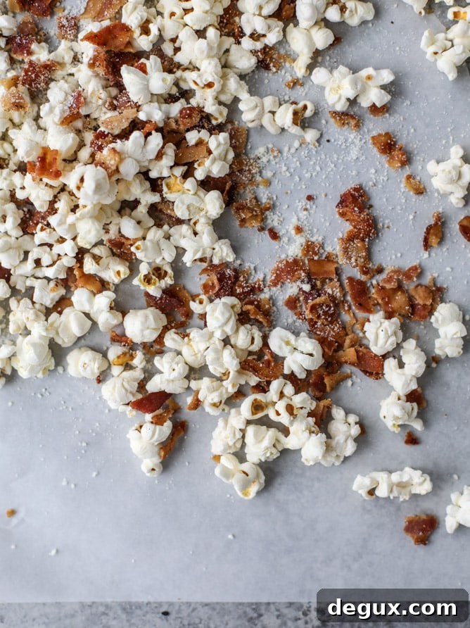 champagne caramel popcorn & bacon truffle parmesan popcorn recipe I howsweeteats.com 