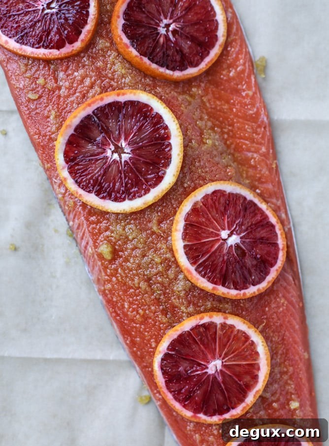 winter citrus butter salmon I howsweeteats.com 