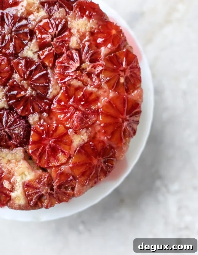 blood orange upside down cake I howsweeteats.com